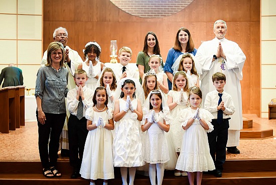 Addison Rains First Communion